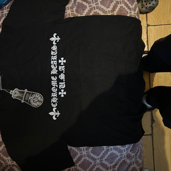 Chrome Hearts Graphic Cross Logo T-Shirt Black Unisex Size [S] - Picture 1 of 4